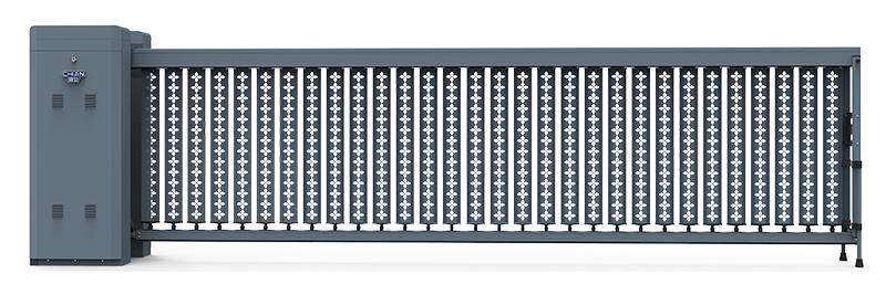 air-powered barrier gates